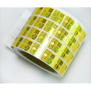 2019 New Designed Gold Reflective Hologram Stickers